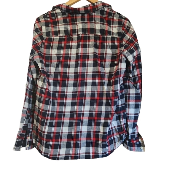 Tommy Hilfiger MEDIUM plaid long-sleeve button-down shirt corpcore westerncore - Picture 5 of 8